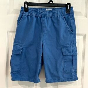 The Children's Place Boys Blue Cargo Shorts Sz 12 Pull On Adjustable Waist
